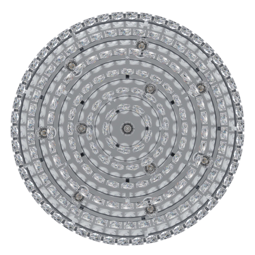 Eglo 39491 - Plafondlamp VALPARAISO 11xE14/40W/230V glanzend chroom