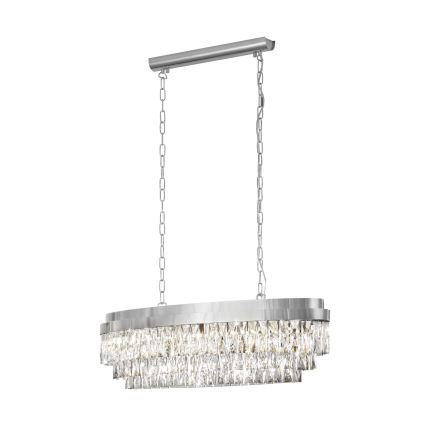 Eglo 39494 - Hanglamp aan een ketting VALPARAISO 10xE14/40W/230V glanzend chroom