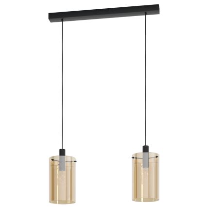Eglo - Hanglamp aan een koord 2xE27/40W/230V
