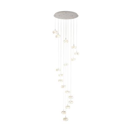 Eglo - Dimbare Kristallen LED Hanglamp aan een koord 17xLED/4,5W/230V