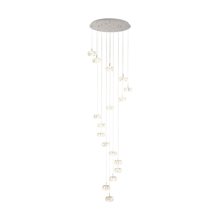 Eglo - Dimbare Kristallen LED Hanglamp aan een koord 17xLED/4,5W/230V