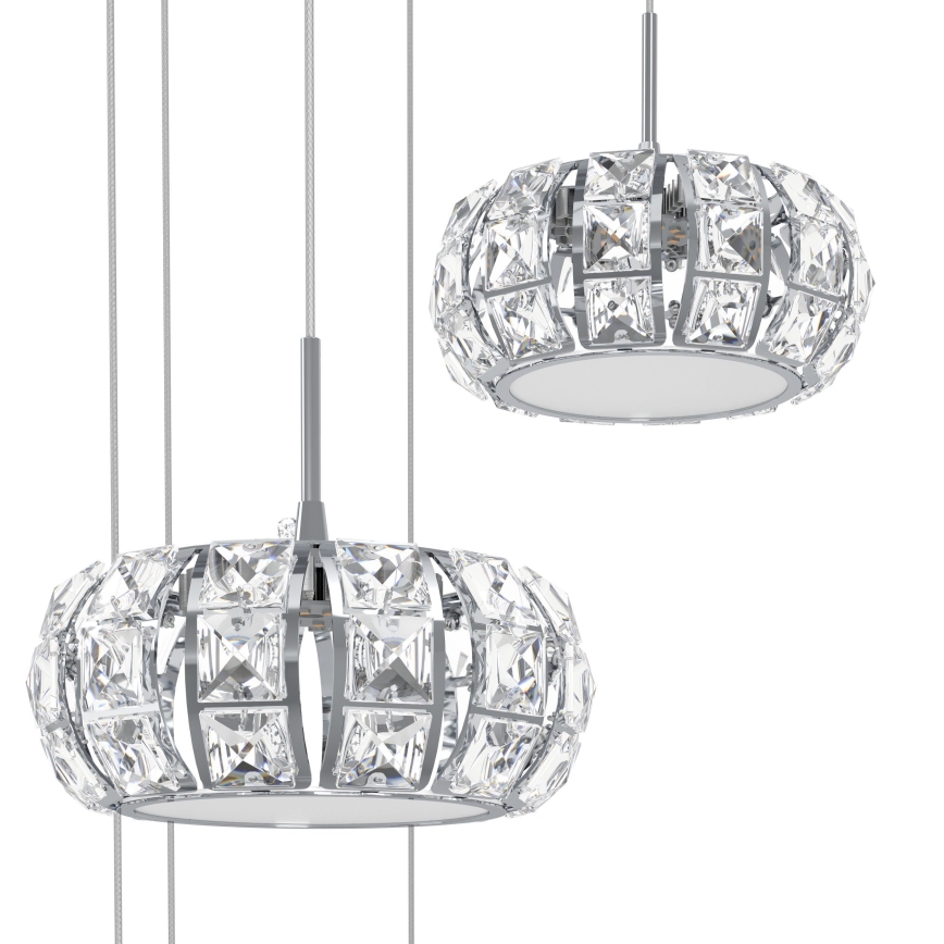Eglo - Dimbare Kristallen LED Hanglamp aan een koord 17xLED/4,5W/230V