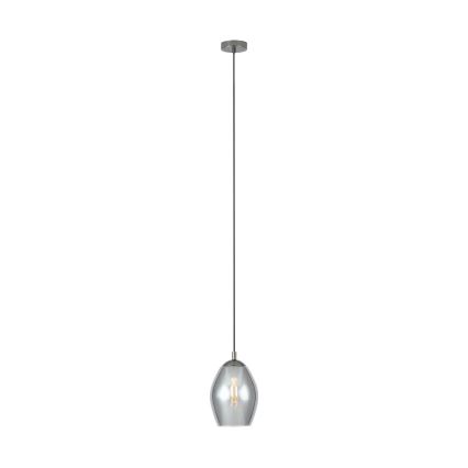 Eglo - Hanglamp aan een koord 1xE27/60W/230V gerookt