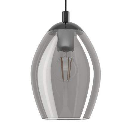 Eglo - Hanglamp aan een koord 1xE27/60W/230V gerookt