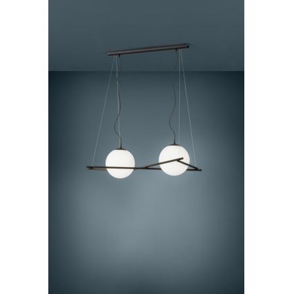 Eglo 39592 - Hanglamp met snoer SALVEZINAS 2xE27/25W/230V
