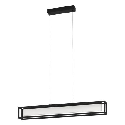 Eglo 39629 - Dimbare LED-hanglamp met kabel GUALAJO LED/27W/230V zwart