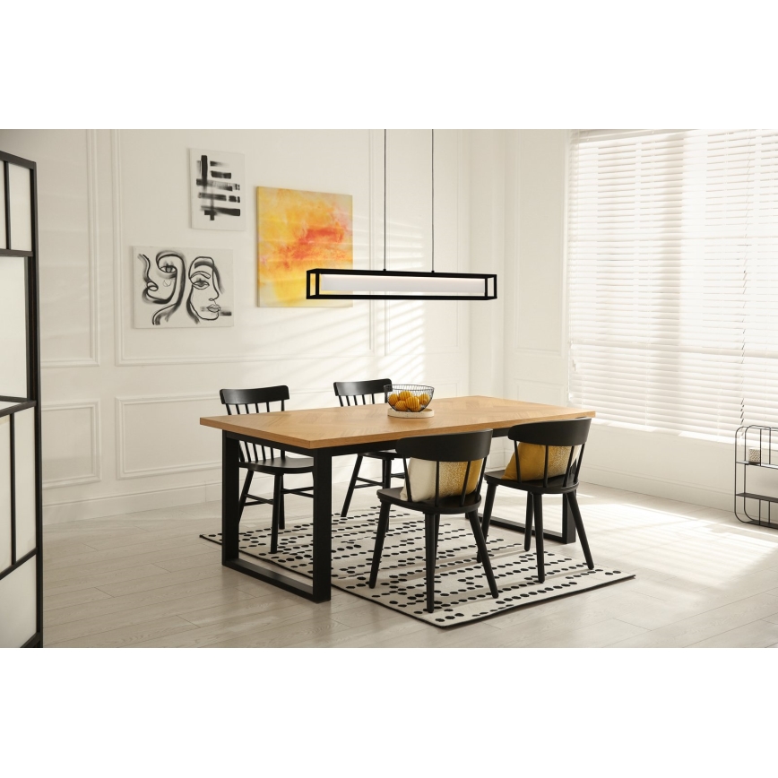 Eglo 39629 - Dimbare LED-hanglamp met kabel GUALAJO LED/27W/230V zwart
