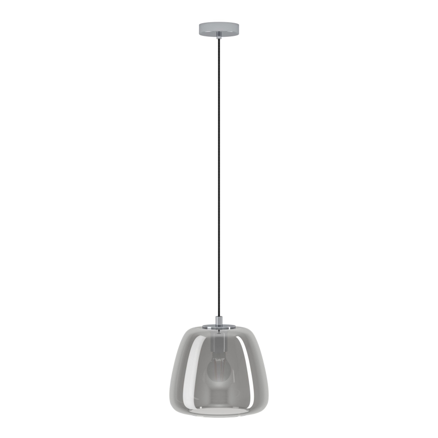 Eglo - Hanglamp aan een koord 1xE27/40W/230V diameter 26 cm gerookt