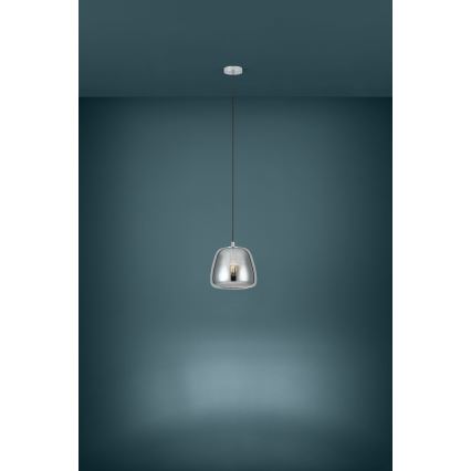 Eglo - Hanglamp aan een koord 1xE27/40W/230V diameter 26 cm gerookt