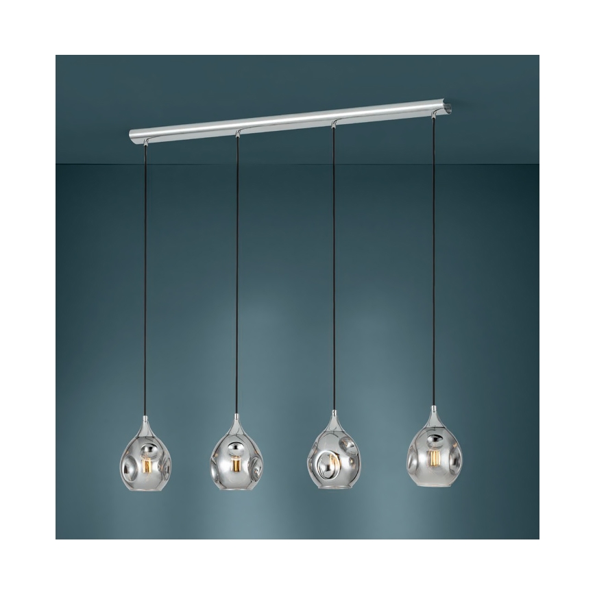 Eglo - Hanglamp aan een koord 4xE27/40W/230V
