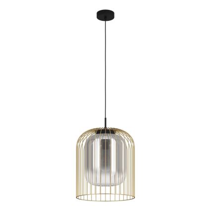 Eglo 39695 - Hanglamp met kabel CAMINATA 1xE27/40W/230V zwart/goud