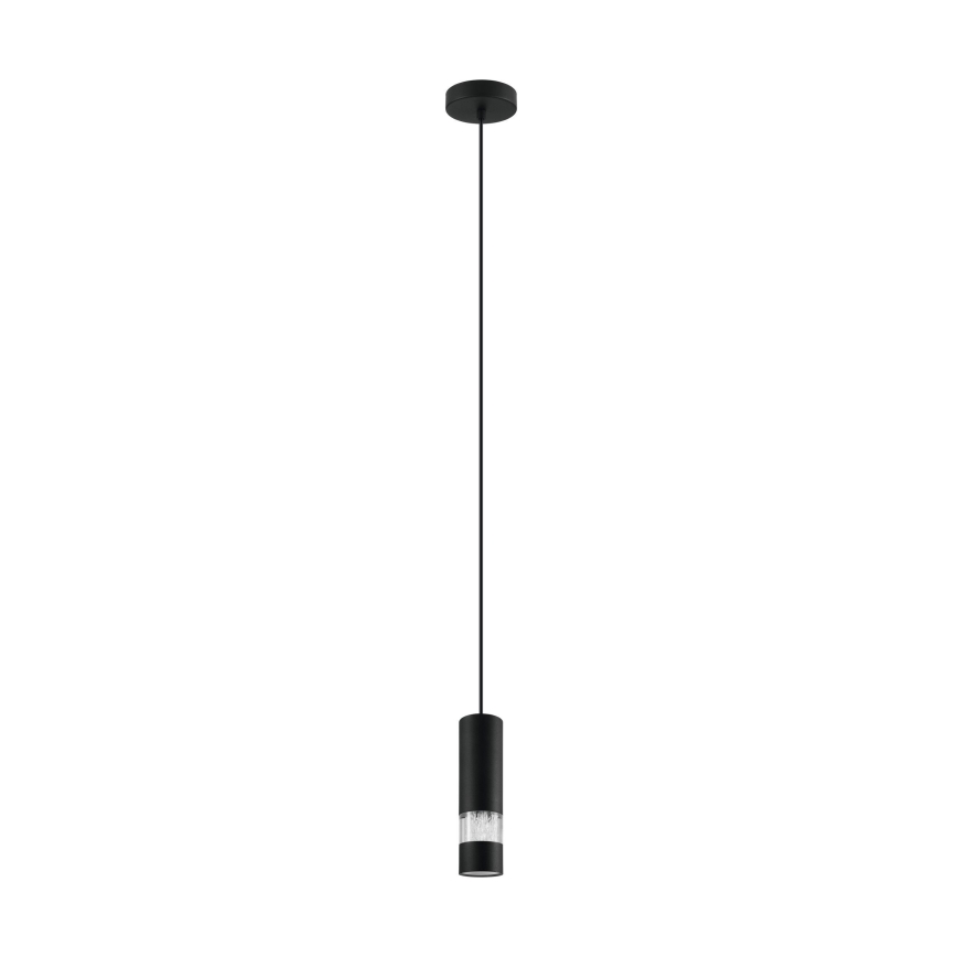 Eglo - LED Hanglamp aan een koord 1xGU10/4,6W/230V zwart