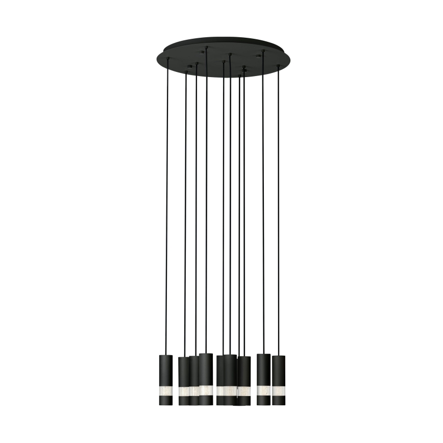 Eglo - LED Hanglamp aan een koord 10xGU10/4,6W/230V zwart