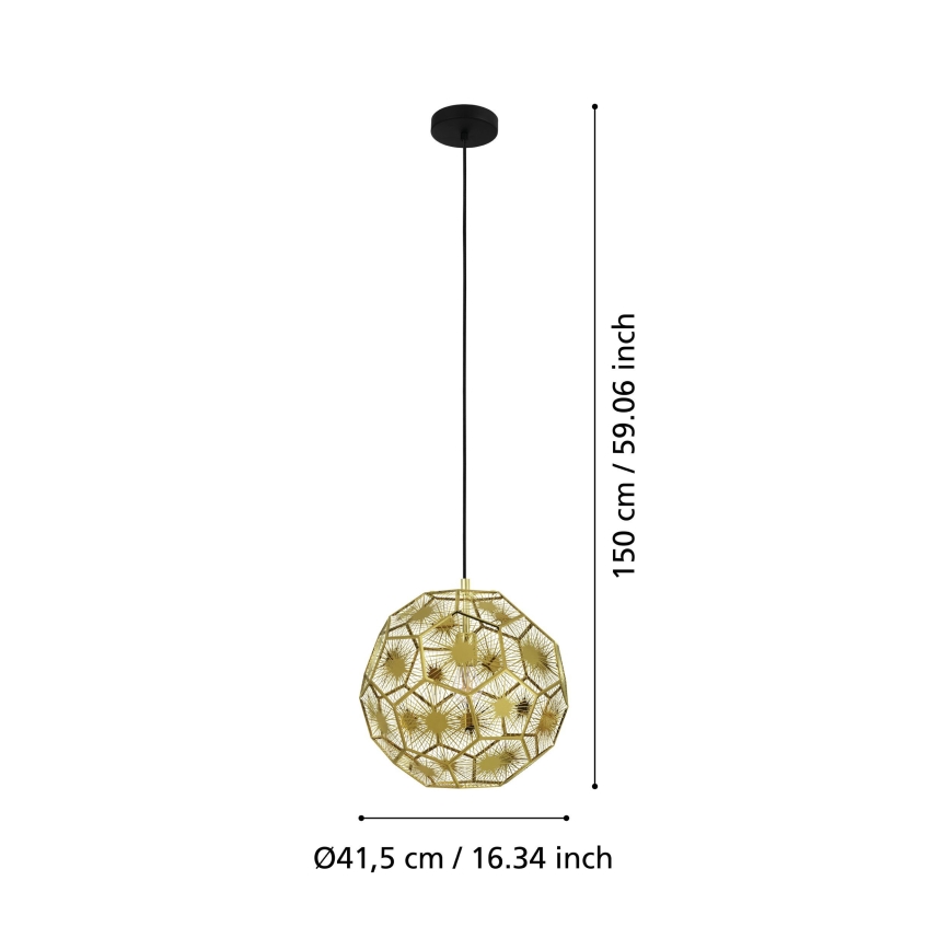 Eglo - Hanglamp aan een koord 1xE27/60W/230V d. 41 cm