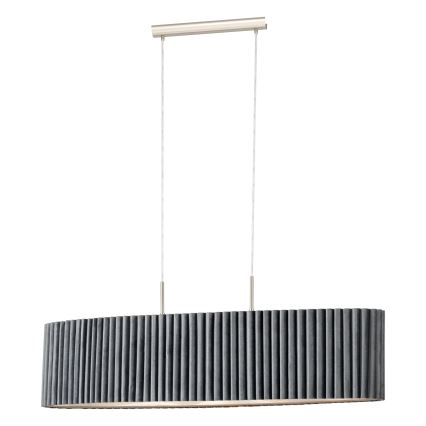 Eglo - Hanglamp aan een koord 2xE27/40W/230V grijs