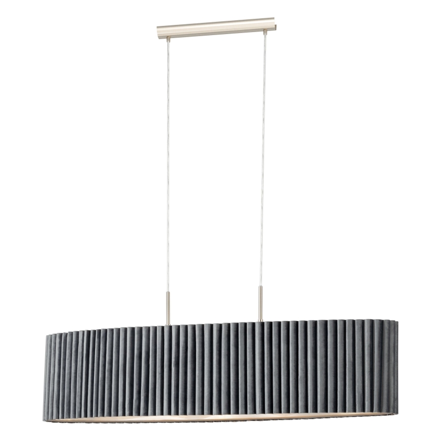 Eglo - Hanglamp aan een koord 2xE27/40W/230V grijs