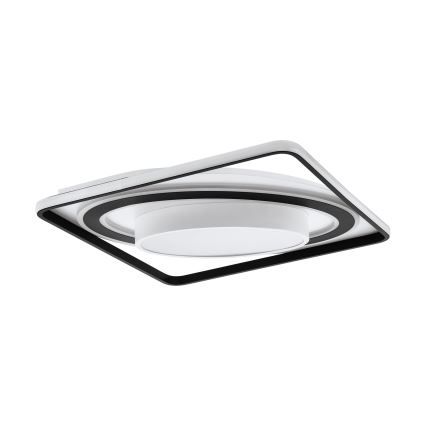 Eglo - Dimbare LED Plafondlamp LED/21,5W/230V + LED/10,5W + LED/3W 3000-6500K zwart + afstandsbediening