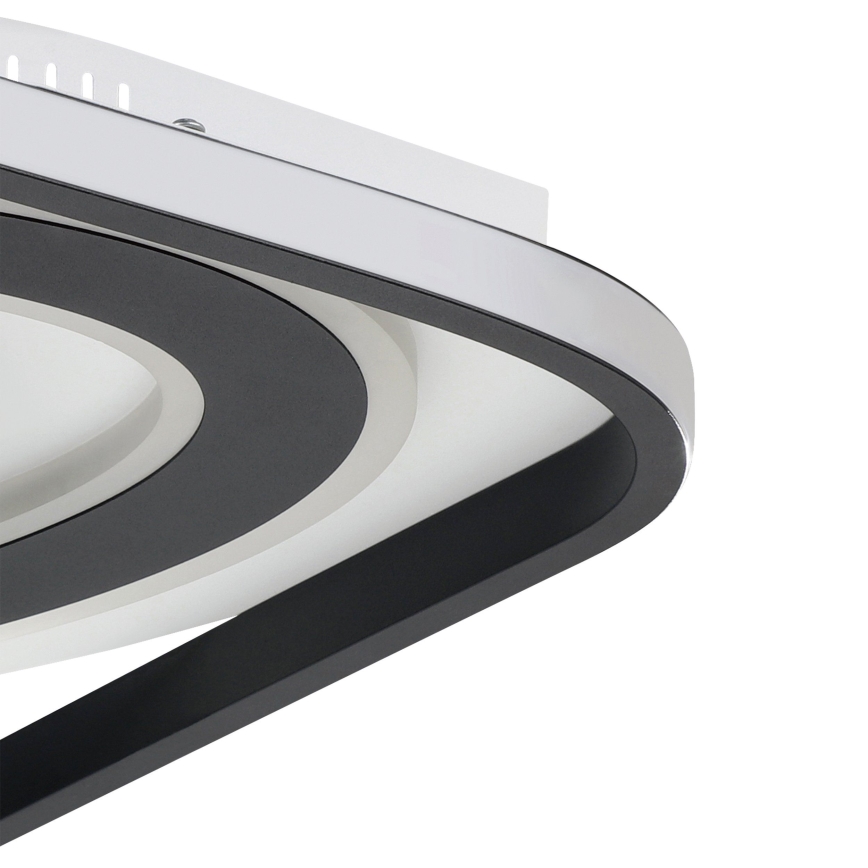 Eglo - Dimbare LED Plafondlamp LED/21,5W/230V + LED/10,5W + LED/3W 3000-6500K zwart + afstandsbediening