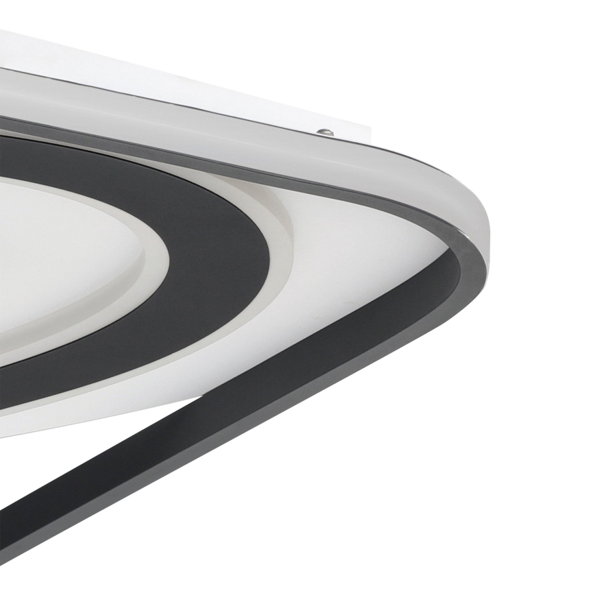 Eglo - Dimbare LED Plafondlamp LED/28W/230V+LED/13W+ LED/2,8W 3000-6500K zwart + afstandsbediening