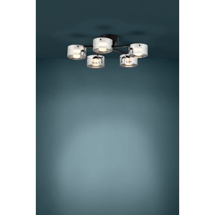 Eglo - Dimbare LED Hanglamp voor Oppervlak Montage 5xLED/5,4W/230V