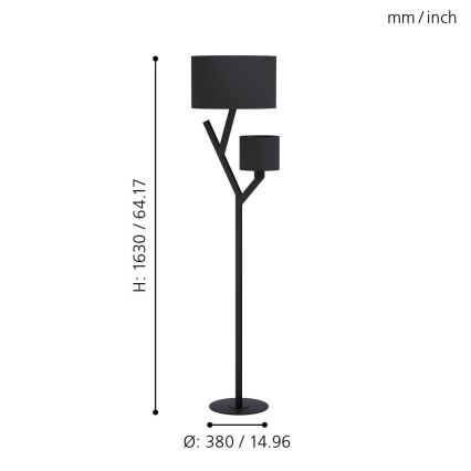 Eglo - Staande Lamp 2xE27/40W/230V