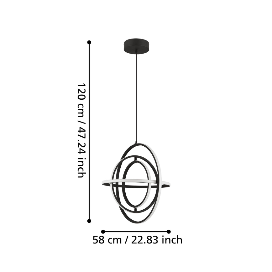 Eglo - LED Hanglamp aan een koord LED/44W/230V