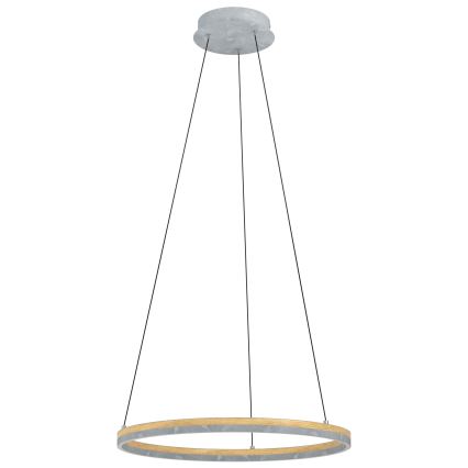 Eglo - Dimbare LED hanglamp aan een koord LED/36W/230V 3000K grijs/eiken