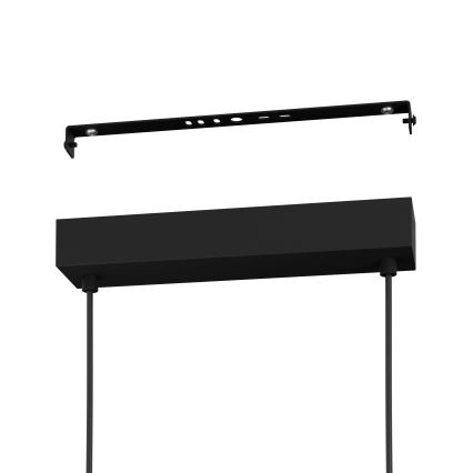 Eglo - Dimbare LED hanglamp aan een koord LED/57,5W/230V 3000K zwart + afstandsbediening