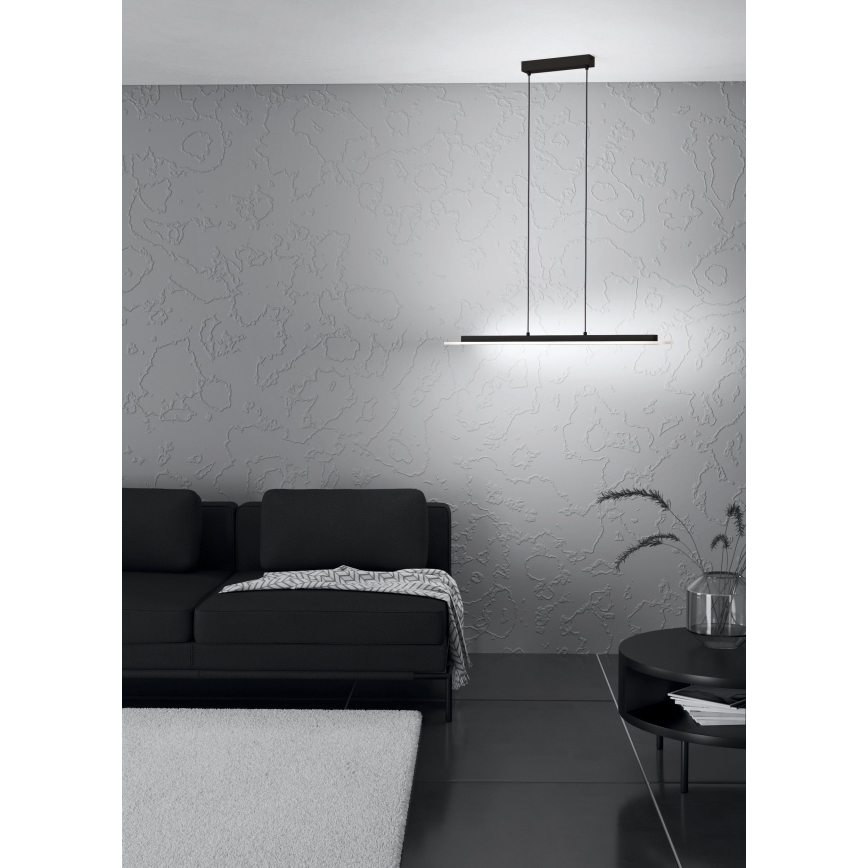Eglo - Dimbare LED hanglamp aan een koord LED/57,5W/230V 3000K zwart + afstandsbediening