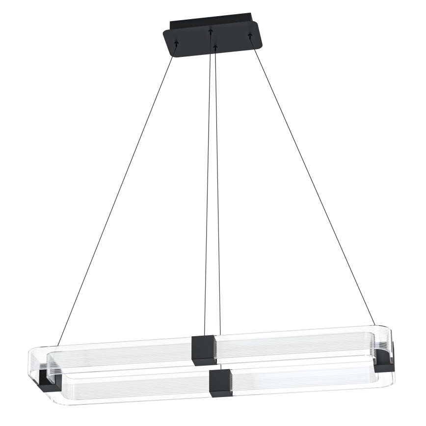Eglo - Dimbare LED hanglamp aan een koord LED/39,2W/230V 3000K zwart