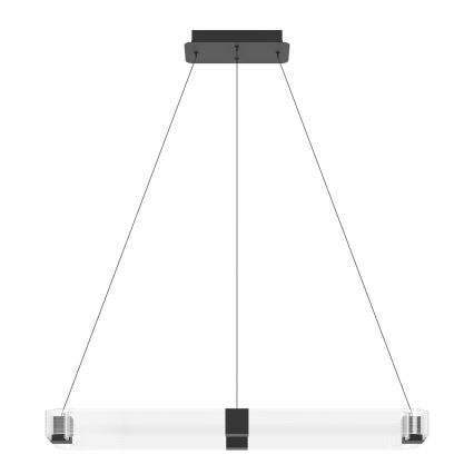 Eglo - Dimbare LED hanglamp aan een koord LED/39,2W/230V 3000K zwart
