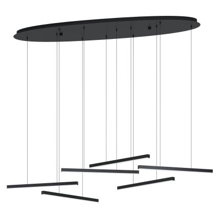 Eglo - Dimbare LED hanglamp aan een koord 6xLED/8,4W/230V 3000K zwart