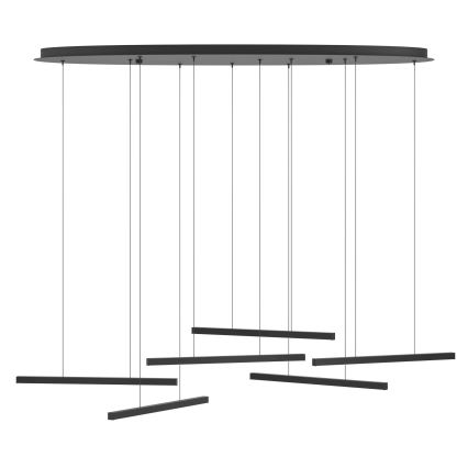 Eglo - Dimbare LED hanglamp aan een koord 6xLED/8,4W/230V 3000K zwart
