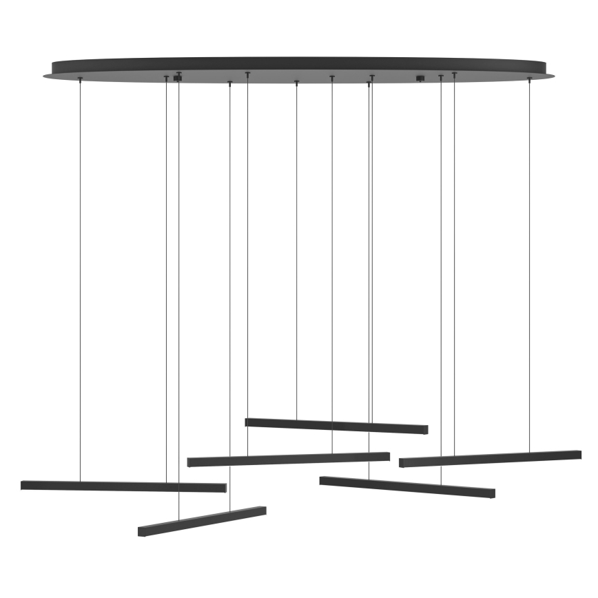Eglo - Dimbare LED hanglamp aan een koord 6xLED/8,4W/230V 3000K zwart