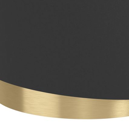 Eglo - Hanglamp aan een koord 1xE27/40W/230V zwart/goud
