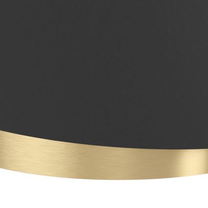 Eglo 39926 - Hanglamp aan een koord MANDERLINE 1xE27/40W/230V zwart/goud