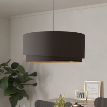 Eglo 39931 - Hanglamp aan kabel MANDERLINE 1xE27/40W/230V bruin/goud