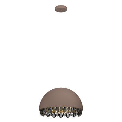 Eglo - Hanglamp aan een koord 1xE27/40W/230V bruin