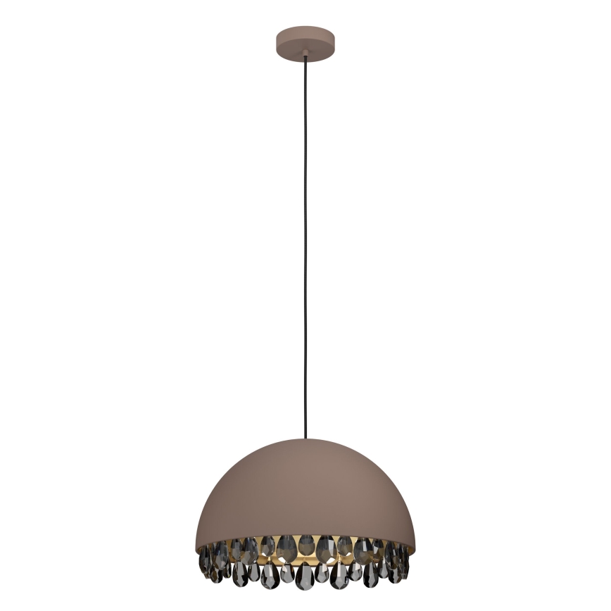 Eglo - Hanglamp aan een koord 1xE27/40W/230V bruin
