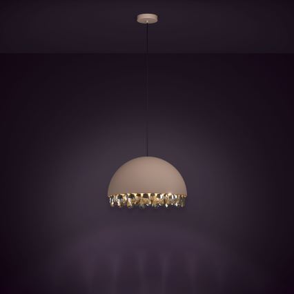 Eglo - Hanglamp aan een koord 1xE27/40W/230V bruin