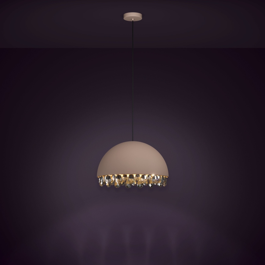 Eglo - Hanglamp aan een koord 1xE27/40W/230V bruin