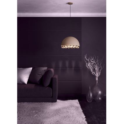 Eglo - Hanglamp aan een koord 1xE27/40W/230V bruin
