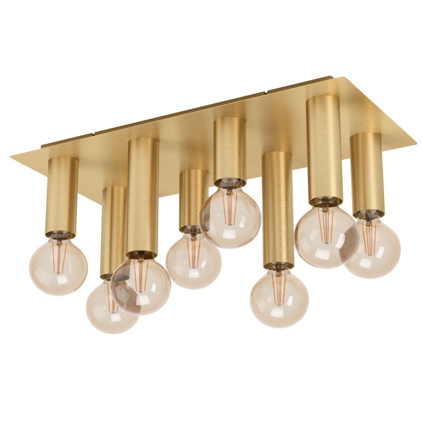 Eglo - Plafondlamp 8xE27/40W/230V goud
