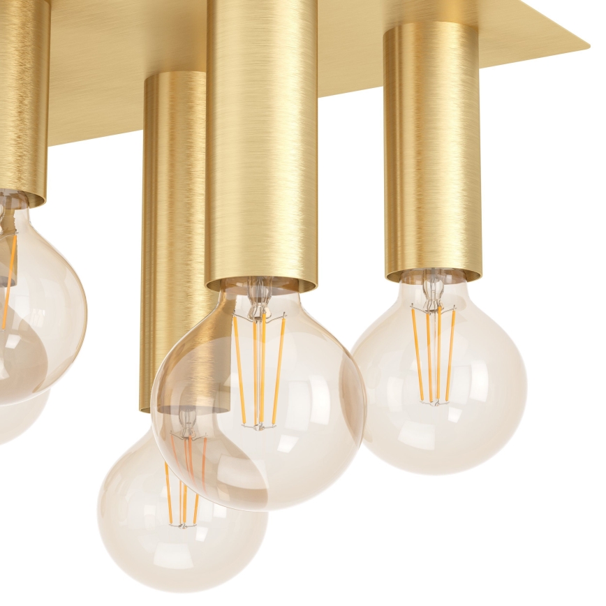 Eglo - Plafondlamp 8xE27/40W/230V goud