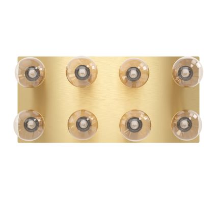 Eglo - Plafondlamp 8xE27/40W/230V goud