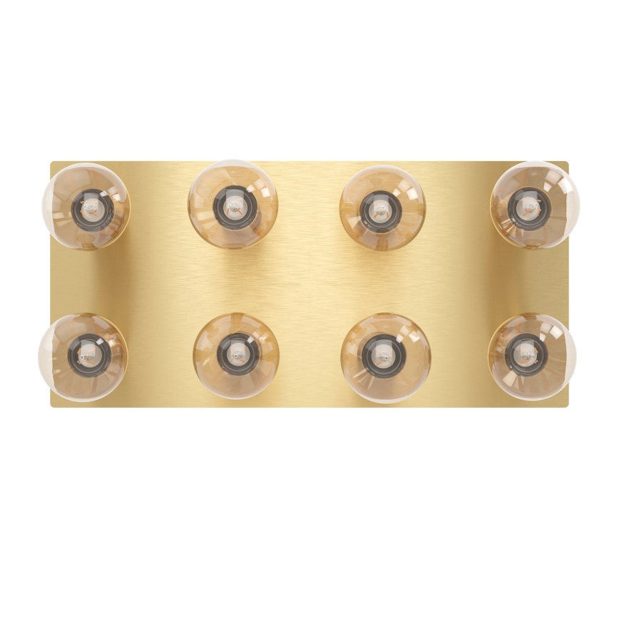 Eglo - Plafondlamp 8xE27/40W/230V goud