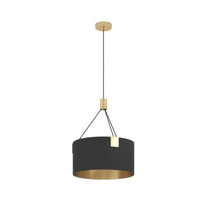 Eglo - Hanglamp aan een koord 3xE27/40W/230V zwart/goud