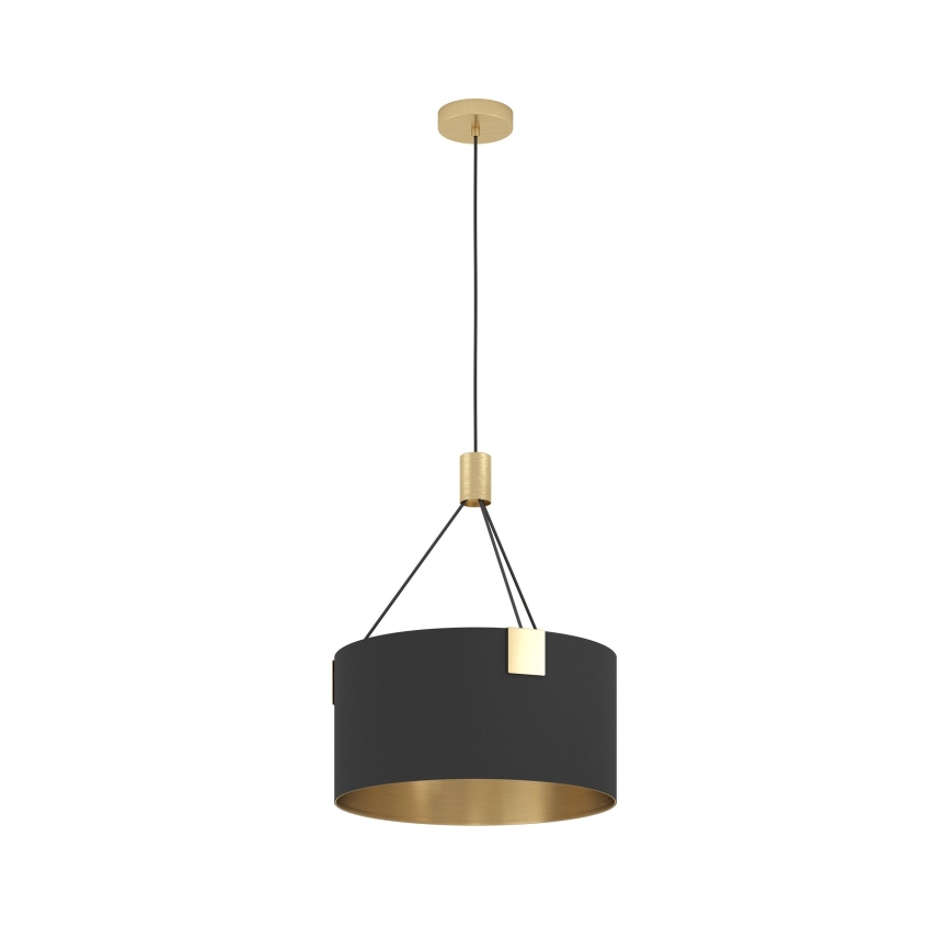 Eglo - Hanglamp aan een koord 3xE27/40W/230V zwart/goud