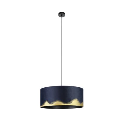 Eglo - Hanglamp aan een koord 1xE27/40W/230V diameter 53 cm blauw/goud
