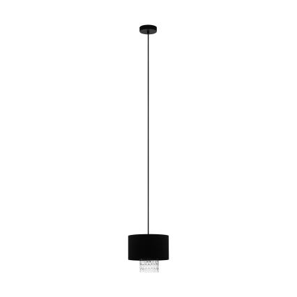 Eglo - Hanglamp aan een koord 1xE27/40W/230V zwart
